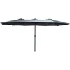 Saska Garden Sodo skėtis XXXL 2.7x4.6m pilkas