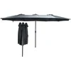 Saska Garden Sodo skėtis XXXL 2.7x4.6m pilkas