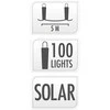 ProGarden Saulės lempa su 100 LED