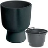 Prosperplast Doniczka Milly vazonas-antracito spalvos DBMIG240-S433, skersmuo 239 mm