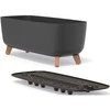 Prosperplast dėžė GRACIA 58x24 cm antracitas