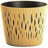 Vazonas SANDY ROUND su įdėklu 3 L D189xH165 mm mocca sp.Prosperplast