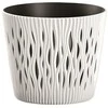 Prosperplast Gėlių vazonas Sandy Round 16x19cm baltas