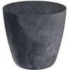 Prosperplast Plastikinis vazonas MATE BETON EFFECT, antracito sp., 14 x 13 cm