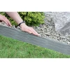 Prosperplast Dekoratyvinė tvorelė IBWI L390cm H18.6cm plastikinė/pilka
