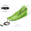 Plastikinės rogės Prosperplast, žalia, 72 cm x 37 cm