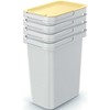 Prosperplast ŠIukšliadėžės ŠIukšliadėžės rinkinys 4x12 L SORTIBOX SYSTEM PILKA