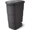 Prosperplast Plastikinis šiukšlių konteineris WHEELER, juodos sp., 110 l
