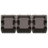 Prosperplast KISTENBERG DĖŽUTĖS 12 BINEER SHORT 10vnt. JUODOS 118x98x70mm