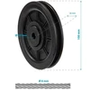 Enero Rolė atlasei fi 100 mm su lentele 6 mm