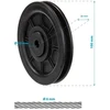 Enero Rolė atlasei fi 100 mm su lentele 6 mm