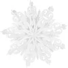Saska Christmas Dekoracija popierinė snaigė 64 cm balta