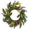Saska Christmas dekoratyvinis pu kalėdinis vainikas 43 cm