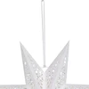 Saska Christmas Popierinė dekoracinė žvaigždė 45 cm, 7 šakelės, balta