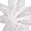 Party Deco Saska Christmas Popierinė dekoracinė žvaigždė 45 cm, 9 atšakos, balta