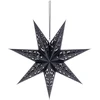 Saska Christmas Popierinė dekoracinė žvaigždė, 50 cm, 7 šakelės, juodos spalvos