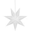 Saska Christmas Popierinė dekoracinė žvaigždė 45 cm, 7 šakelės, balta