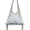 Saska Garden OPENWORK HAMAKAS KABAMI KĖDĖ 60x60x150cm SU ECRU PAGALVE