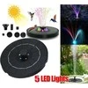 Saska Garden SAULĖS ENERGIJA VEIKIANTIS FONTANO ŠVIESTUVAS TVENKINIUI 5 LED AUTOMATINIS 1046846