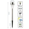 Sodo žibintas Saska Garden Inox, 1 LED RGB, 36,5 cm