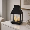 Saska Garden Latarnia lampion LED 25CM 3 świece Saska Gift & Decor