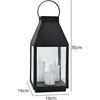 Saska Garden Latarnia lampion LED 35CM 3 świece Saska Gift & Decor