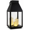 Saska Garden Latarnia lampion LED 35CM 3 świece Saska Gift & Decor