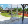 Saska Garden Ažūrinis kabantis krėslas su pagalvėle