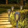Saska Garden Saulės šviestuvas su LED liepsnomis, 12 vnt.