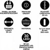 Saska Garden Saulės energija varomas balioninis šviestuvas 30 LED 20x56cm