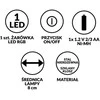 Saska Garden Saulės energijos stiklinis RGB šviestuvas