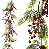 SASKA GIFT AND DECOR Dekoracja świąteczna Grawerkowo Girlanda dekoracyjna 175CM raudona