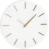 ALIUMININIS SIENINIS LAIKRODIS Baltas SKERSMUO 35,5CM MICA 2085836