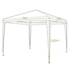 Saska Garden Baltas sodo paviljonas 3x3 m