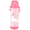 Maestro Termo puodelis vaikams su šiaudeliu 500 ml vienaragis MAESTRO MR-1640-50-C
