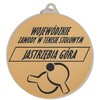 Tryumf Medal sidabrinė- biegi - medal plieno su grawerem na laminacie