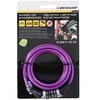 Dunlop Spiralinis dviračio užraktas su kodu 0,6x120 cm violetinis