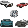 3D Sticker Fast cars 5pcs set