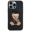 Dėklas 4Tel Zuck Bear Everley Magsafe do Iphone 17 Pro Max Juodas TTT