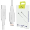 „Allity“ kabelis AUC-02 USB-C - „Lightning“ 1,0 m 27W baltas