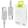 „Allity“ kabelis AUC-03 USB-C - USB-C 1,0 m 100W baltas
