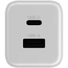 "Allity" sieninis įkroviklis GaN PD QC ATC-01-45WAC 1x USB-C 1x USB-A 45W baltas