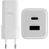 "Allity" sieninis įkroviklis GaN PD QC ATC-01-45WAC 1x USB-C 1x USB-A 45W baltas