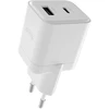 "Allity" sieninis įkroviklis GaN PD QC ATC-01-20WACr 1x USB-C 1x USB-A 20W baltas