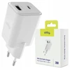 "Allity" sieninis įkroviklis GaN PD QC ATC-01-30WAC 1x USB-C 1x USB-A 30W baltas