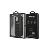 Mercedes AMG AMHCP13SGSEBK Apple iPhone 13 mini 5,4″ juodos spalvos kietas dėklas Leather Debossed Lines