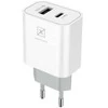Maxximus Tinklo įkroviklis MX ALFA 20W PD+QC, USB-A+C baltas TTT