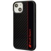 Dėklas Apple iPhone 14 Audi Carbon Fiber Stripe (AUS-TPUPCIP14-R8/D1-BK) juodos spalvos