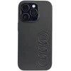 Dėklas Apple iPhone 14 Pro Audi Synthetic odinis (AU-TPUPCIP14P-TT/D1-BK) juodos spalvos
