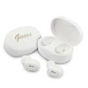 GUESS belaidės ausinės bluetooth TWS + docking station GUTWST30WH baltas